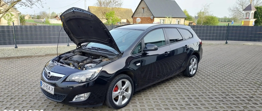 Opel Astra cena 17950 przebieg: 259000, rok produkcji 2011 z Zagórów małe 596